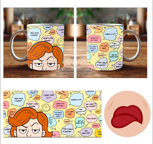 Funny Mom Coffee Mug – Kids' Questions Overload | Hilarious Mom Life Gift, 11 oz & 15 oz